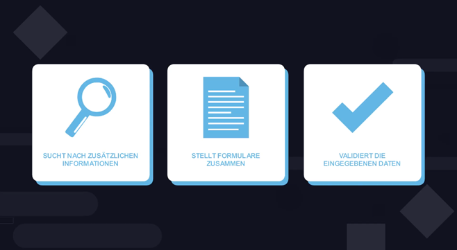 PULSEDC sammelt aktiv Informationen, erstellt Webformulare und validiert Daten direkt beim Eingeben durch den Kunden.